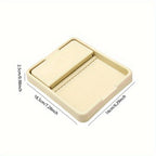 Space-Saving 2-in-1 Foldable Pot Lid & Spoon Rest – Heat-Resistant Plastic Kitchen Counter Organizer for Cooking Utensils