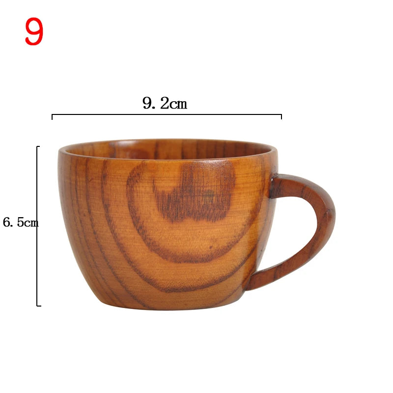 Wooden Big Belly Cups Handmade Natural Spruce Wood Cups Beer Tea Coffee Milk Water Cup Kitchen Bar Drinkware for Kitchen
