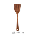 Wooden Spoons For Cooking, Wooden Utensils For Cooking With Utensils Holder, Teak Wooden Kitchen Utensils Set