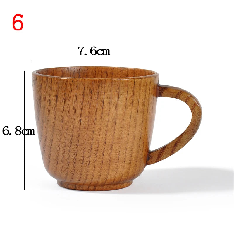 Wooden Big Belly Cups Handmade Natural Spruce Wood Cups Beer Tea Coffee Milk Water Cup Kitchen Bar Drinkware for Kitchen