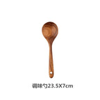 Wooden Spoons For Cooking, Wooden Utensils For Cooking With Utensils Holder, Teak Wooden Kitchen Utensils Set