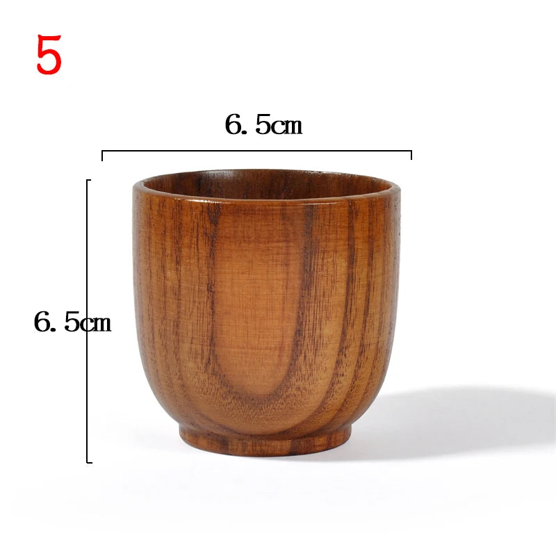 Wooden Big Belly Cups Handmade Natural Spruce Wood Cups Beer Tea Coffee Milk Water Cup Kitchen Bar Drinkware for Kitchen