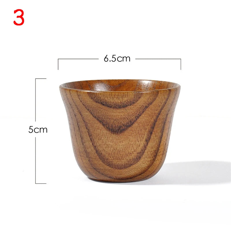 Wooden Big Belly Cups Handmade Natural Spruce Wood Cups Beer Tea Coffee Milk Water Cup Kitchen Bar Drinkware for Kitchen
