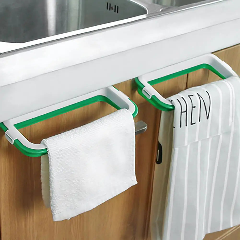 Sturdy Trash Bag Hanger Green Rubbish Holder Environmental Reusable Hanging Storage Garbage Bag Holder